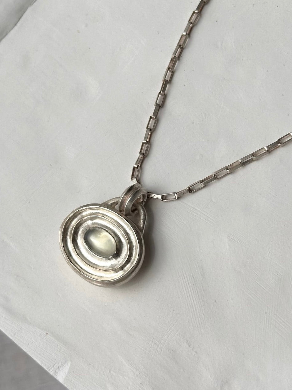 Moonstone Wavelet Necklace