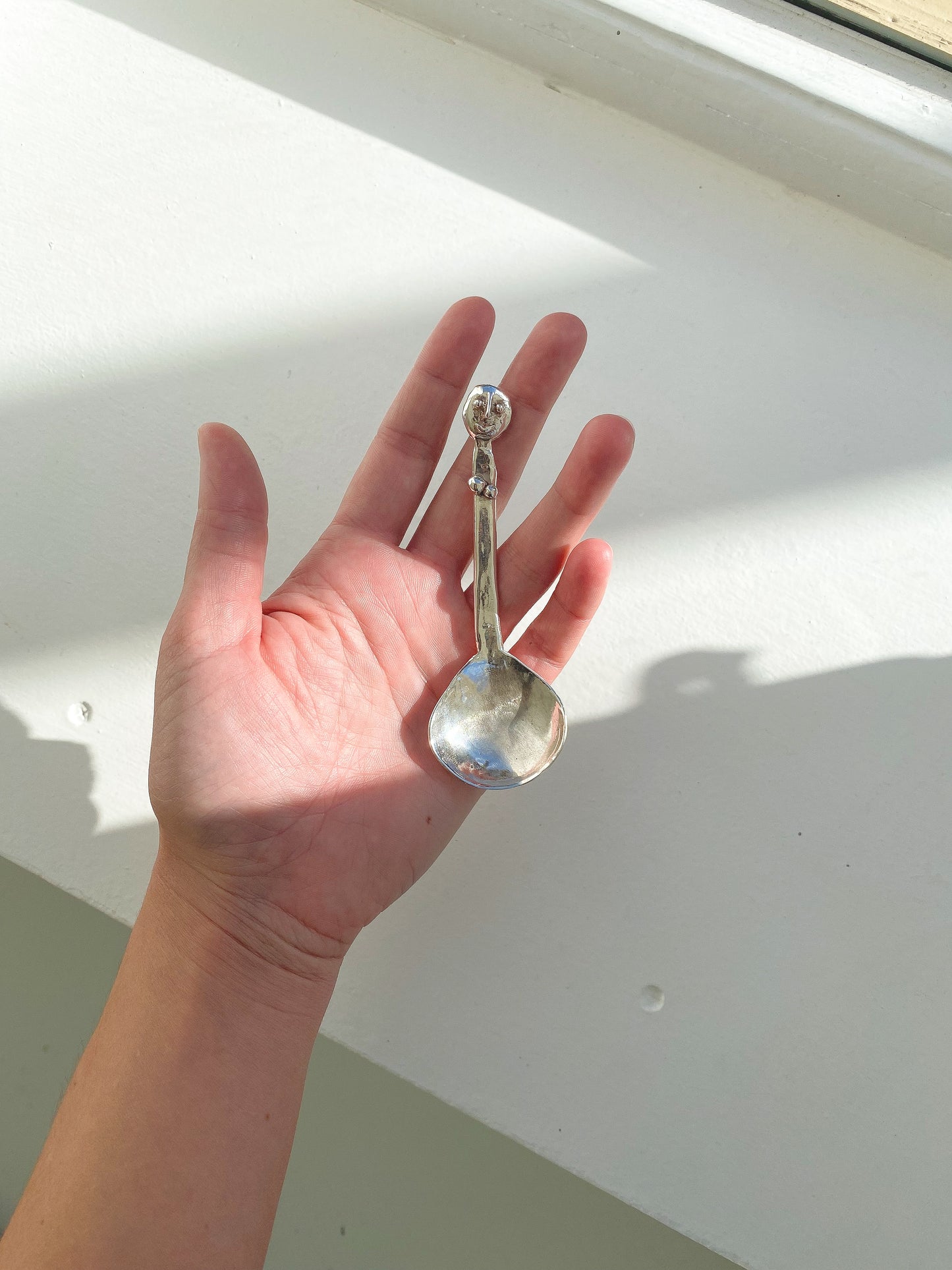 Adam and Eve Sterling Silver Spoons