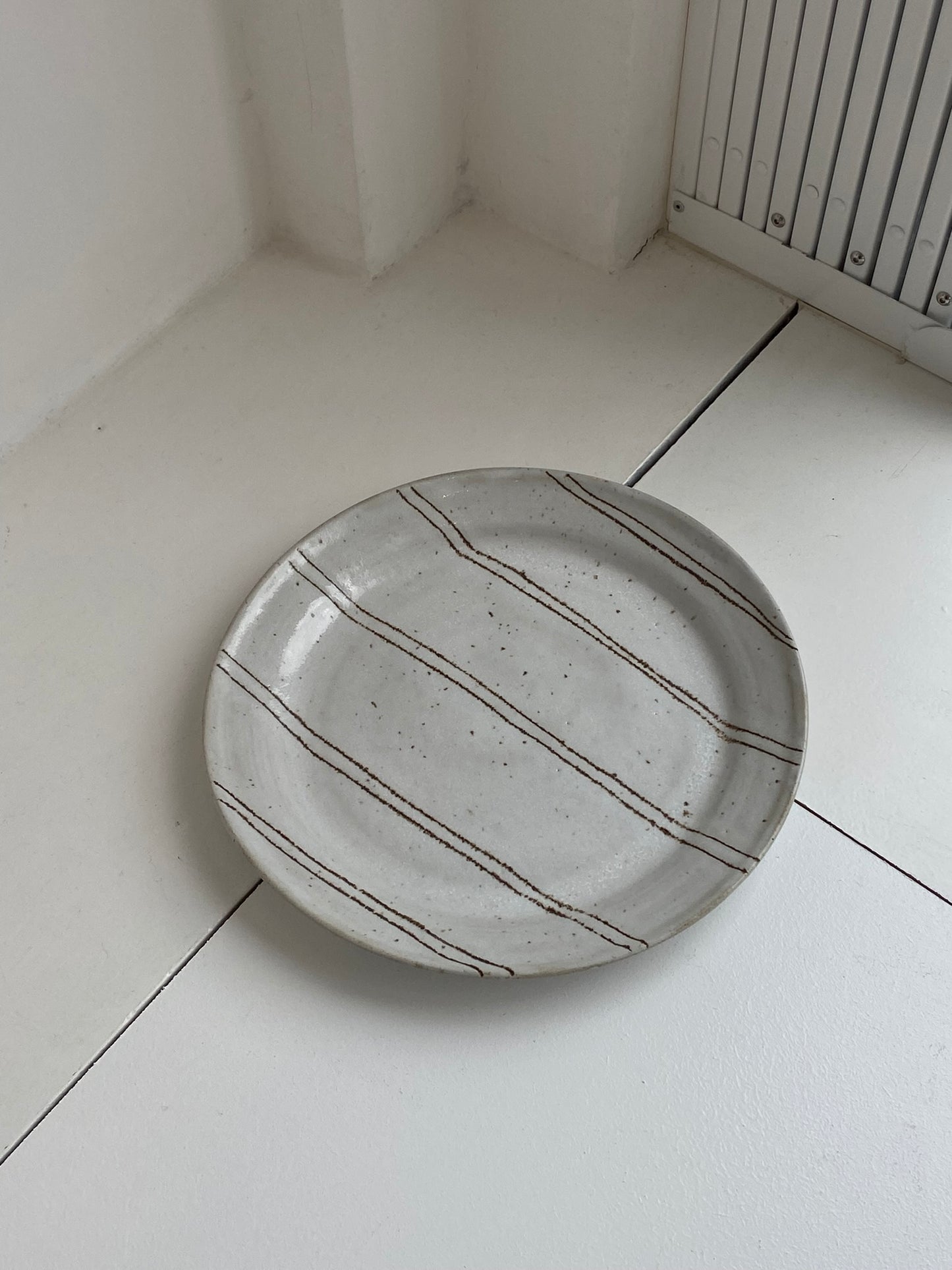 Striped Serving Plate