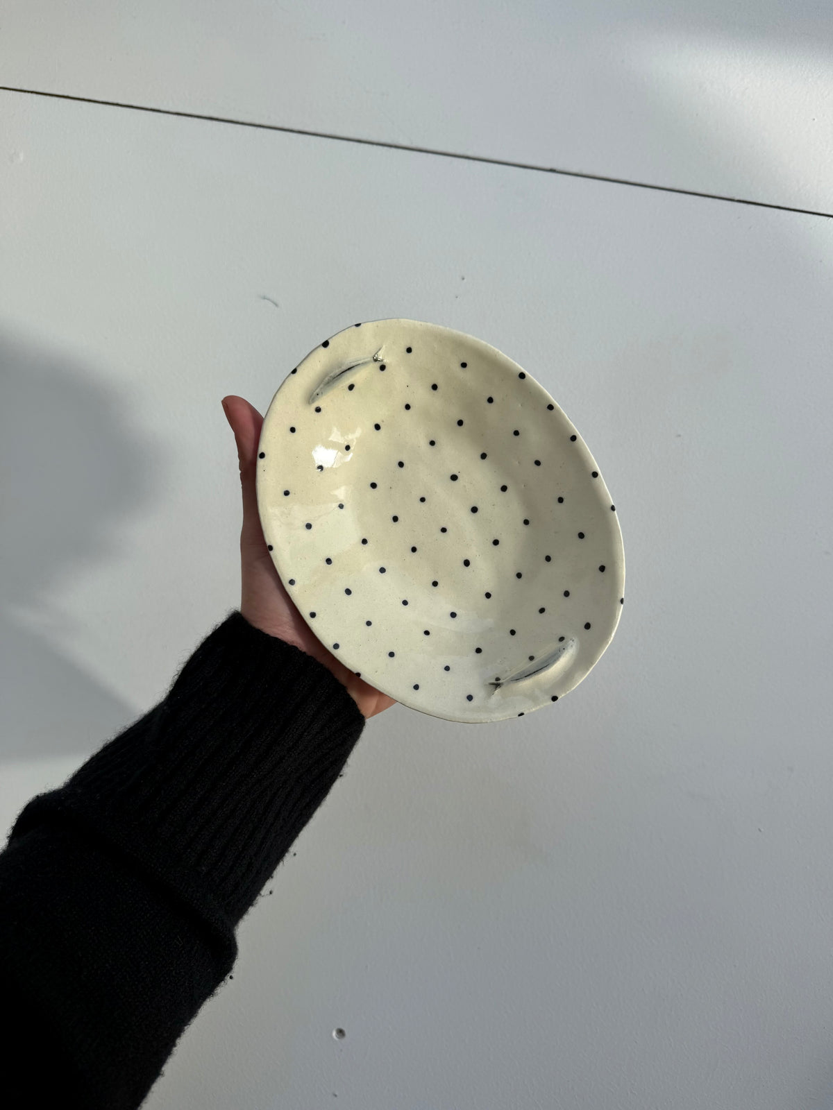 Anchovy Dot Oval Dish