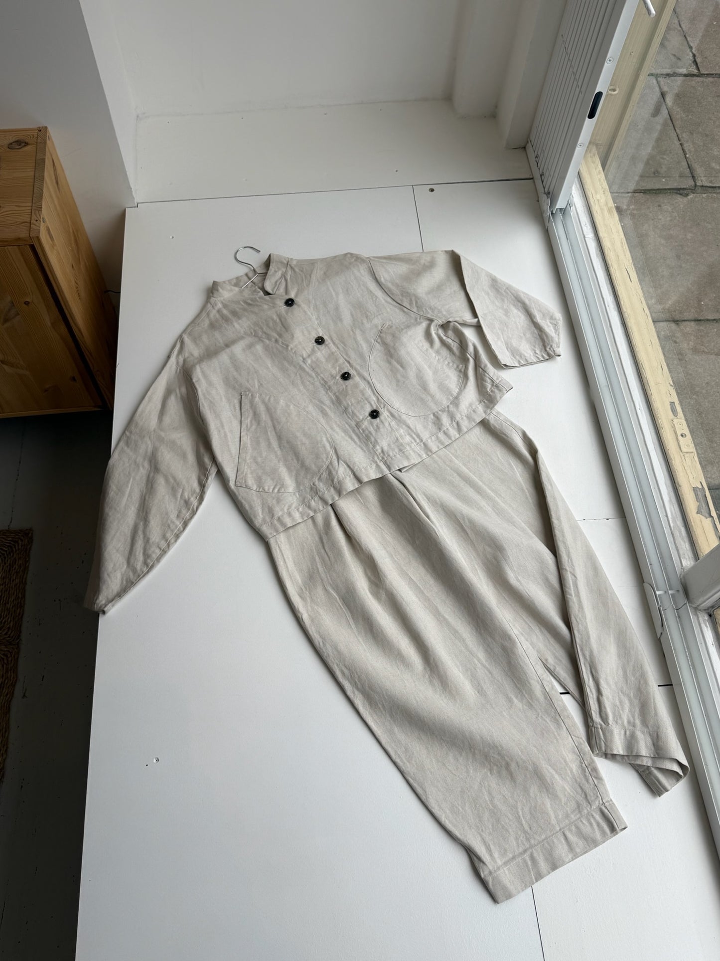 Gathered Suit Jacket