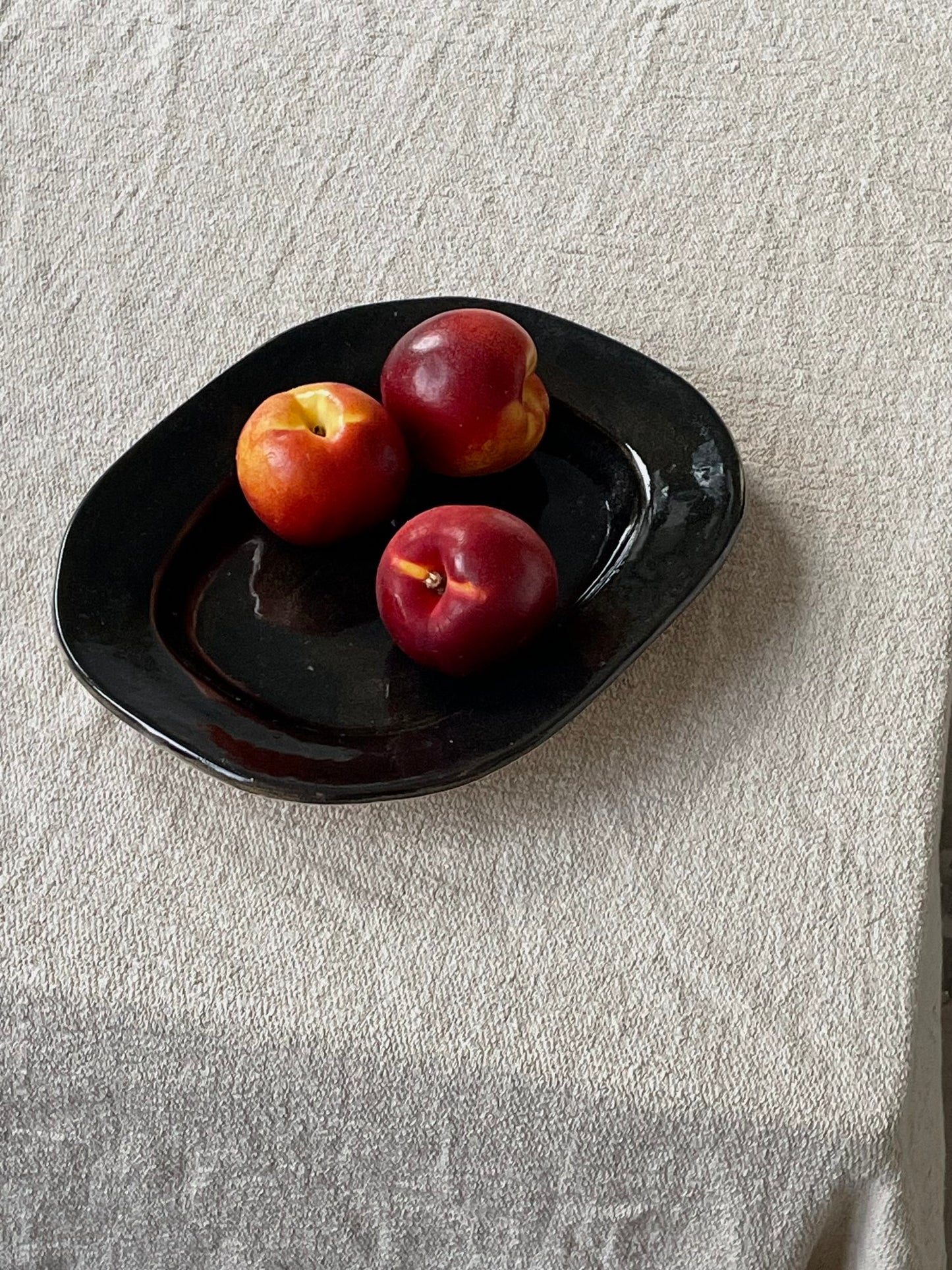 Small Black Rectangular Platter