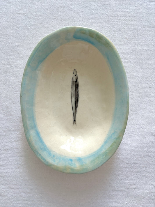 Anchovy Dish - Blue