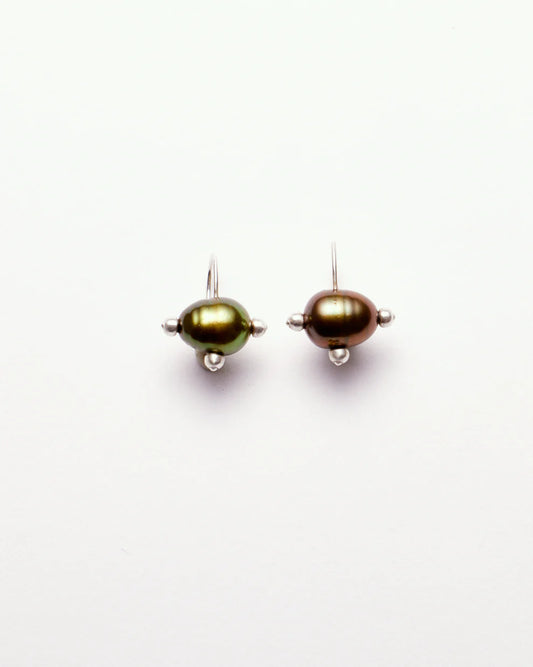 Pin Cushion Pearl Earrings