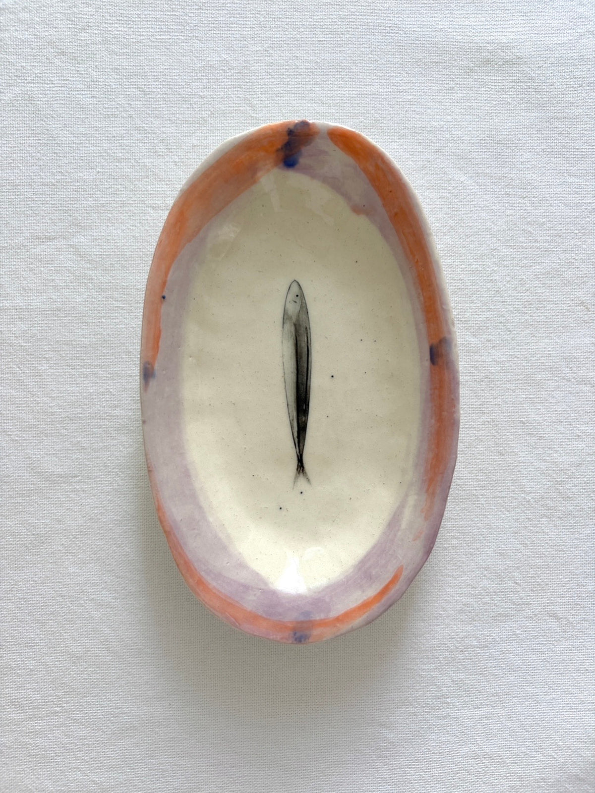 Anchovy Dish - Pink