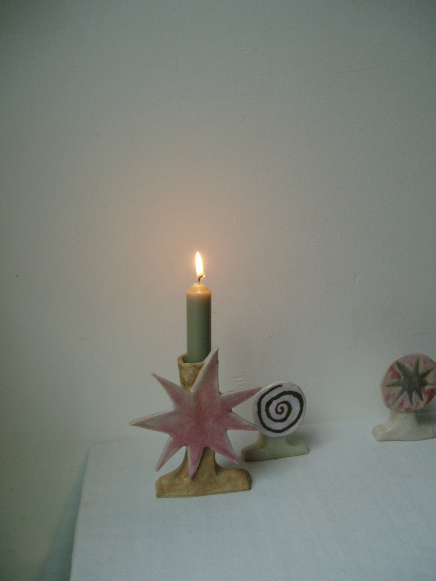 Round Swirl Candlestick