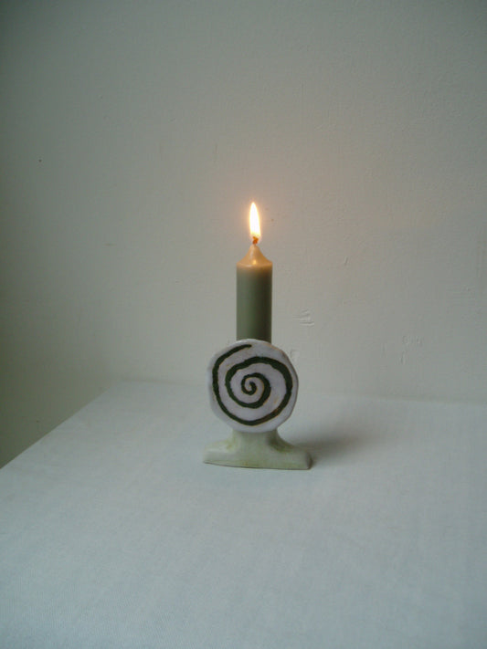 Round Swirl Candlestick