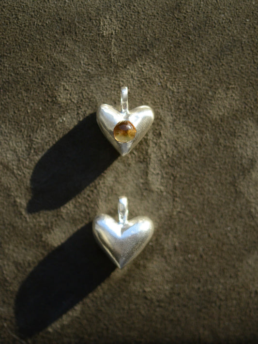 Citrine Heart Necklace