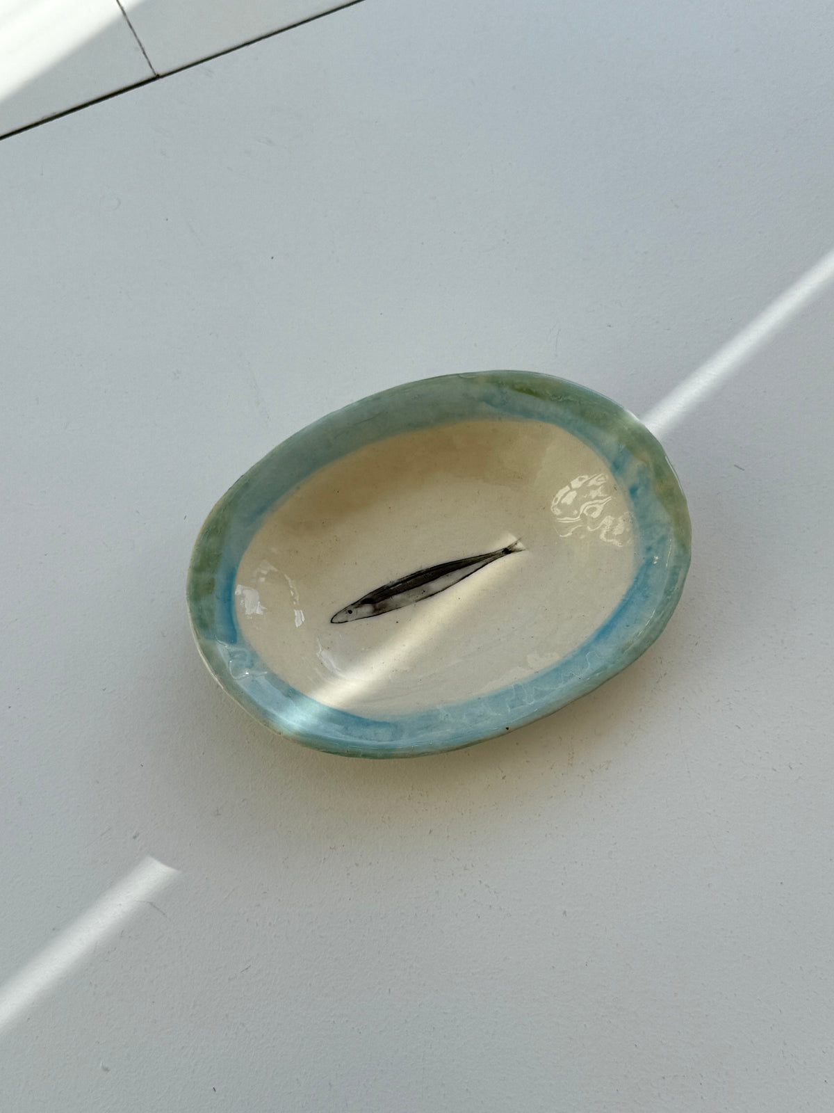 Anchovy Dish - Blue