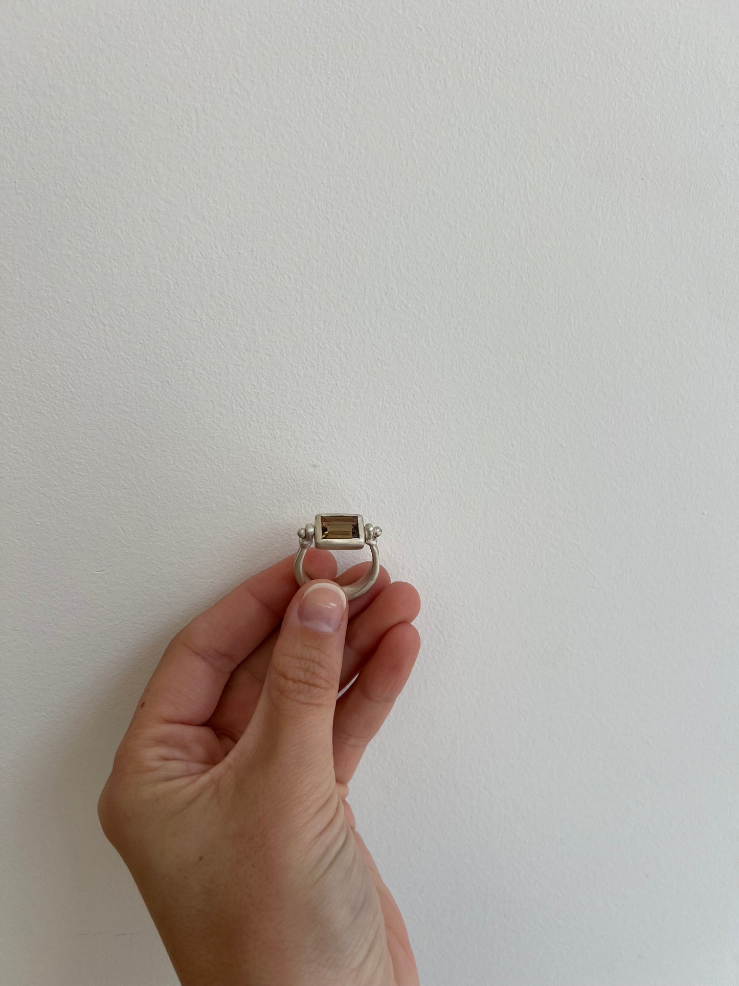 Smokey Citrine Sling Ring