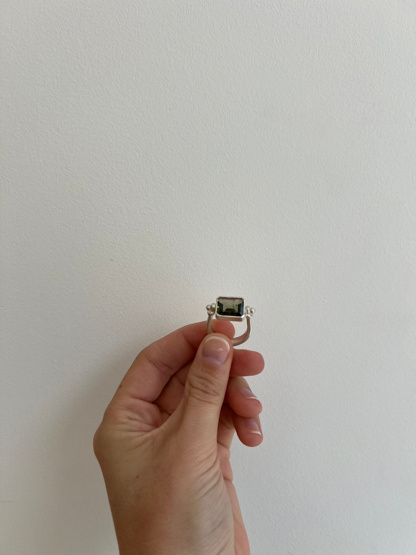Green Tourmaline Sling Ring