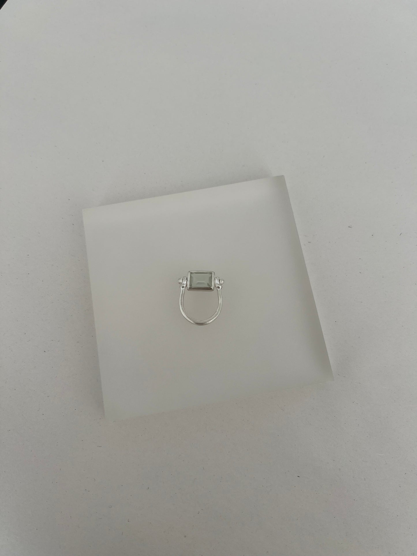 Green Moonstone Sling Ring