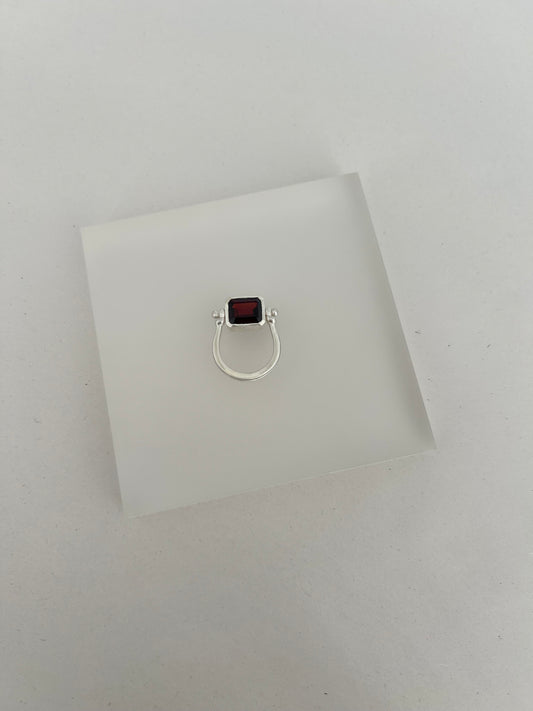 Garnet Sling Ring