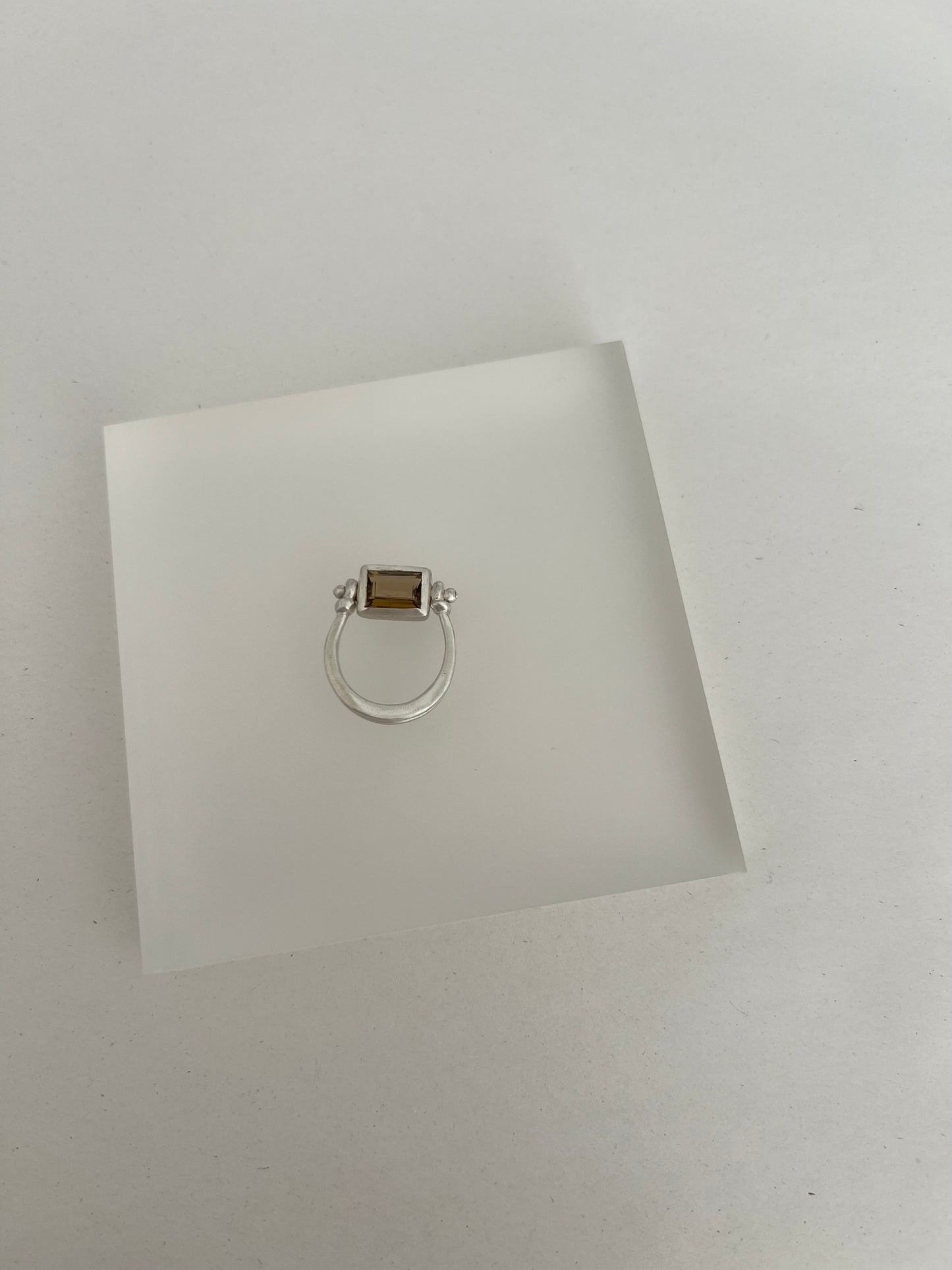 Smokey Citrine Sling Ring