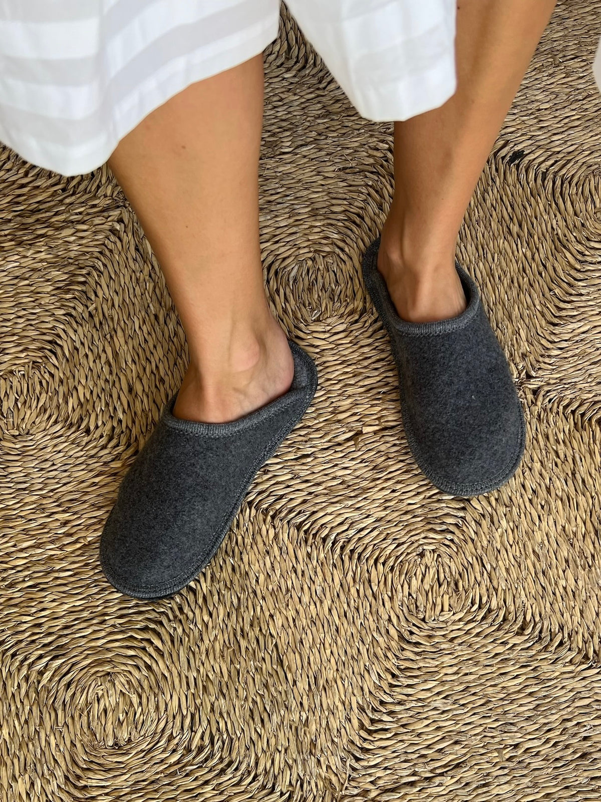 Boiled Wool Slippers