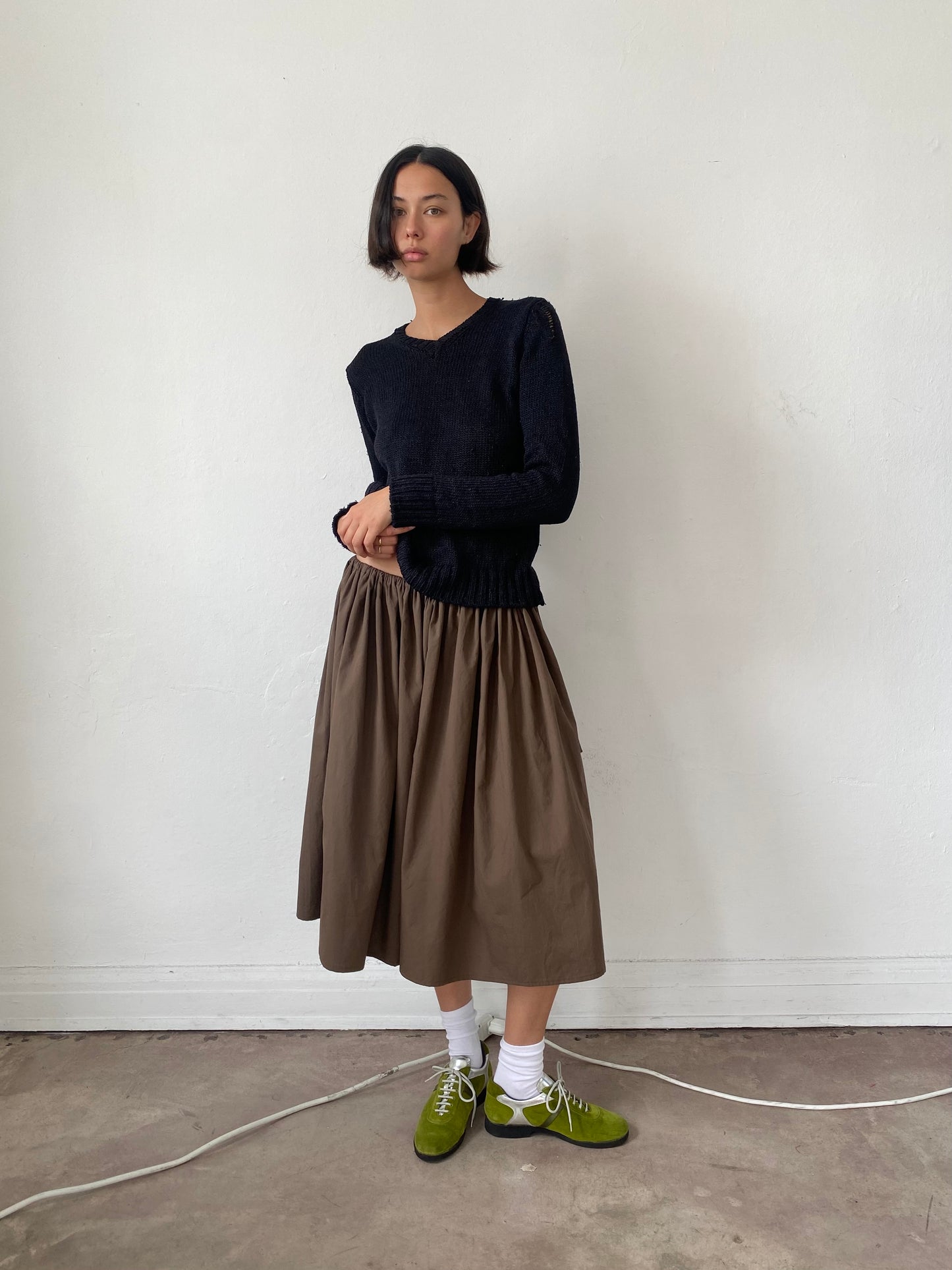 Tie Skirt - Chocolate