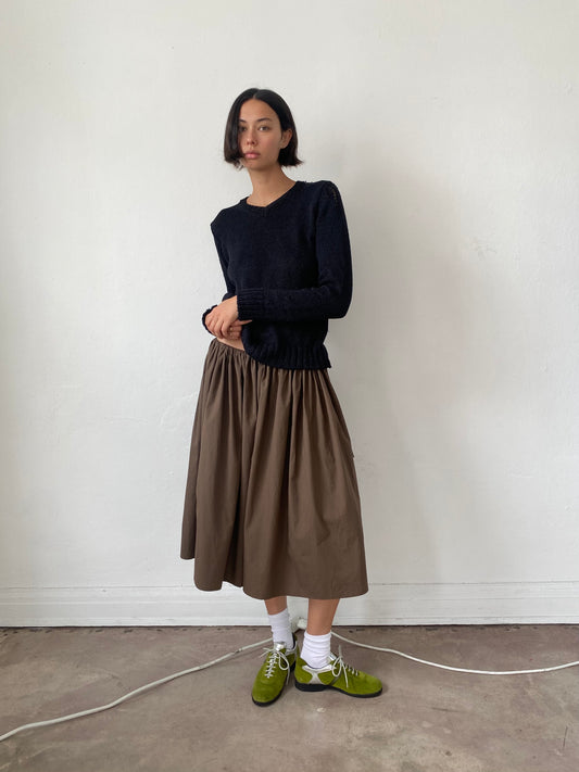 Tie Skirt - Chocolate