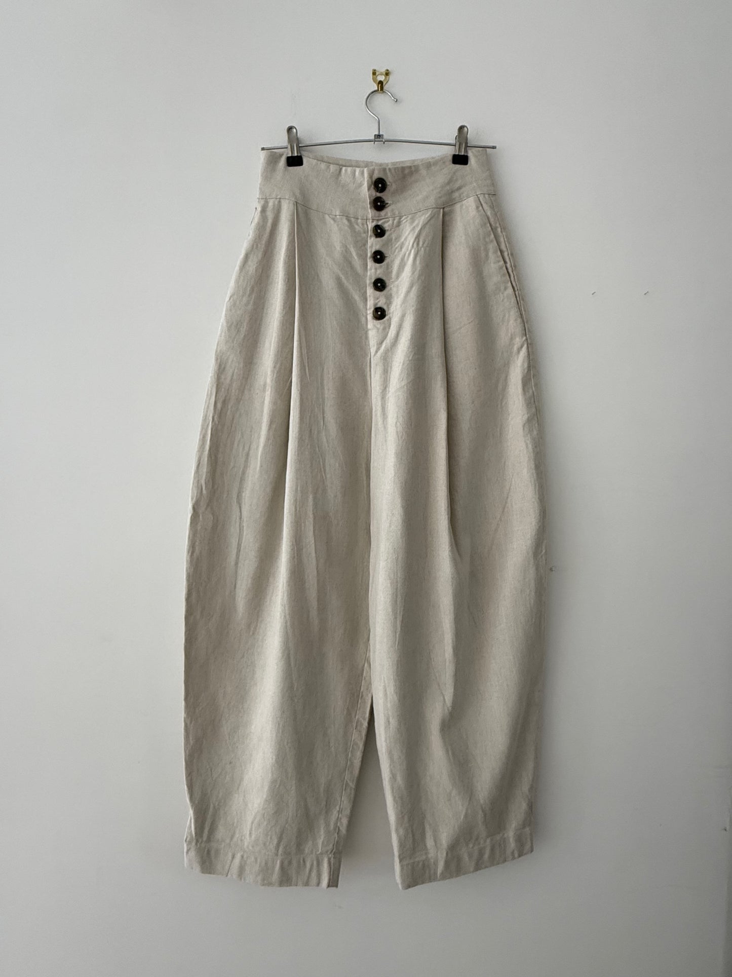 Gathered Suit Trousers