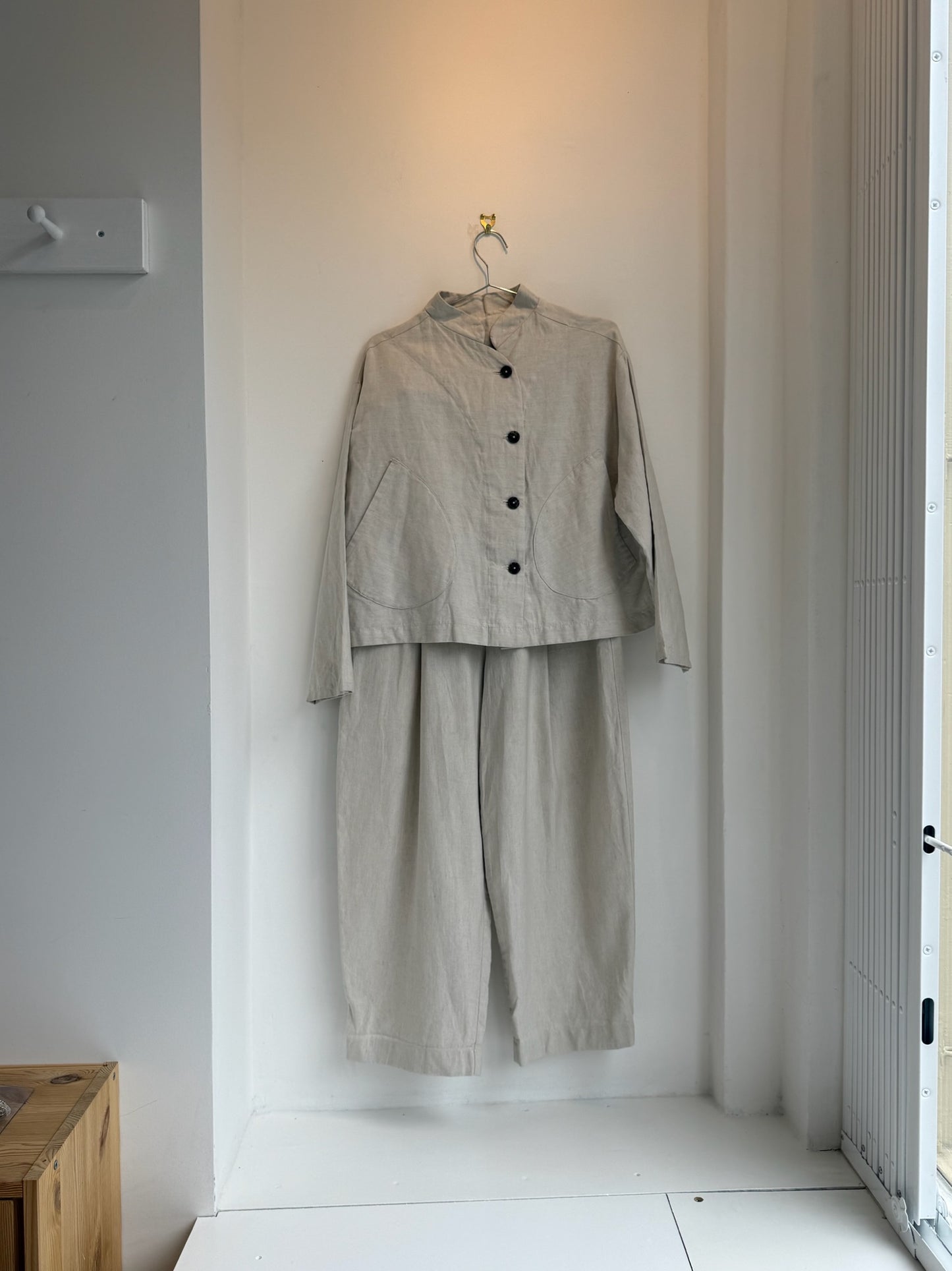 Gathered Suit Jacket