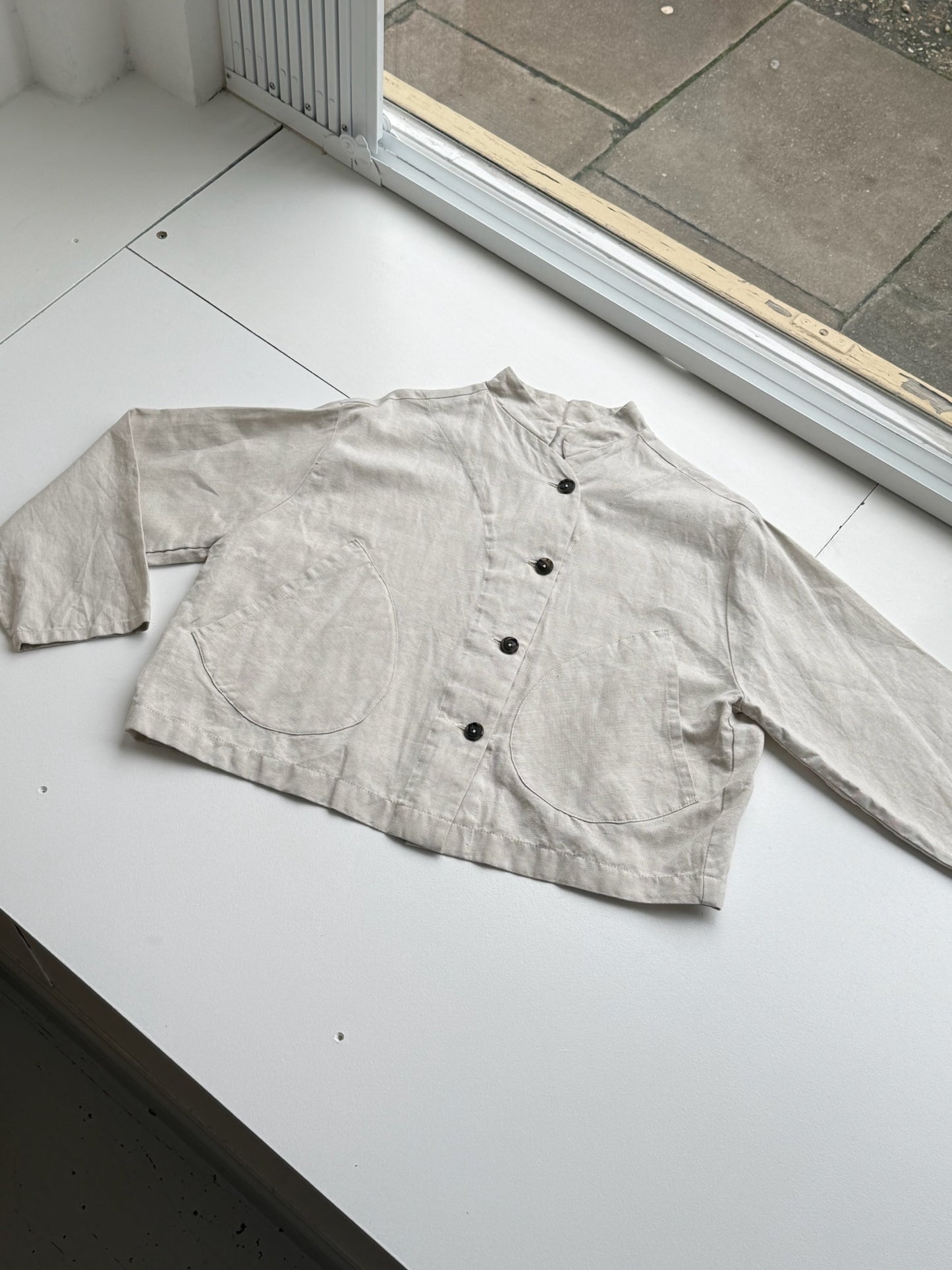 Gathered Suit Jacket
