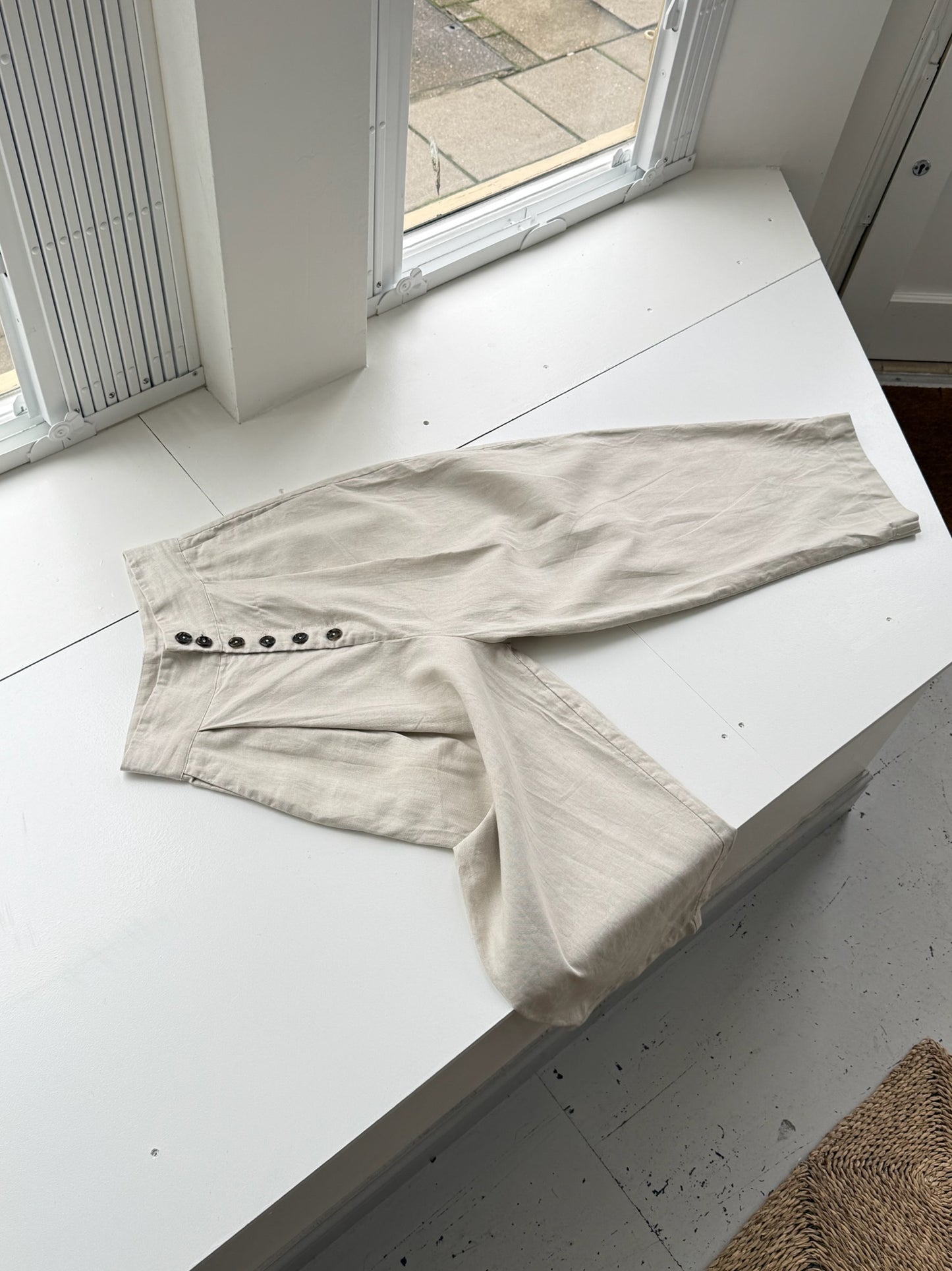 Gathered Suit Trousers