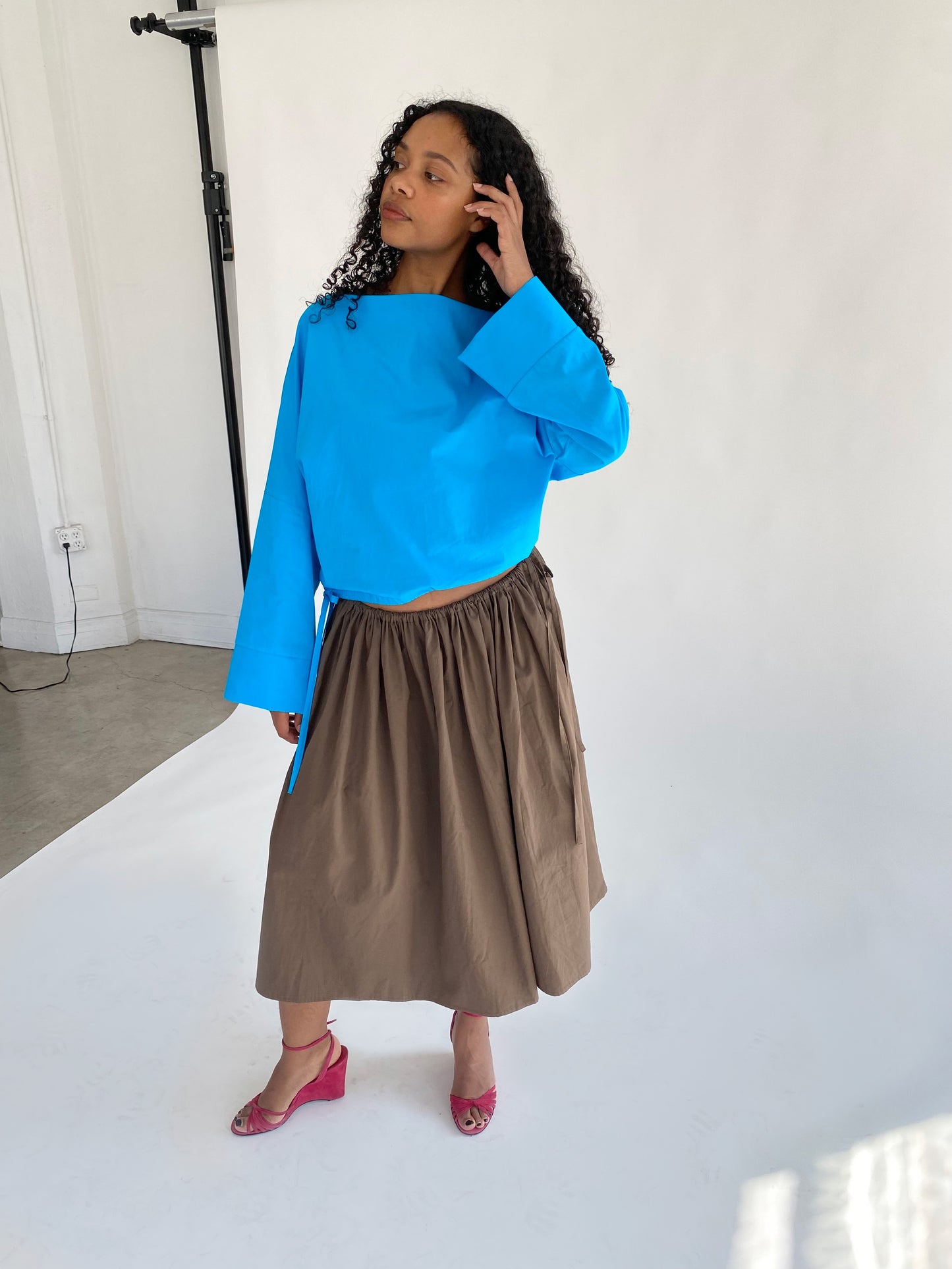 Tie Skirt - Chocolate