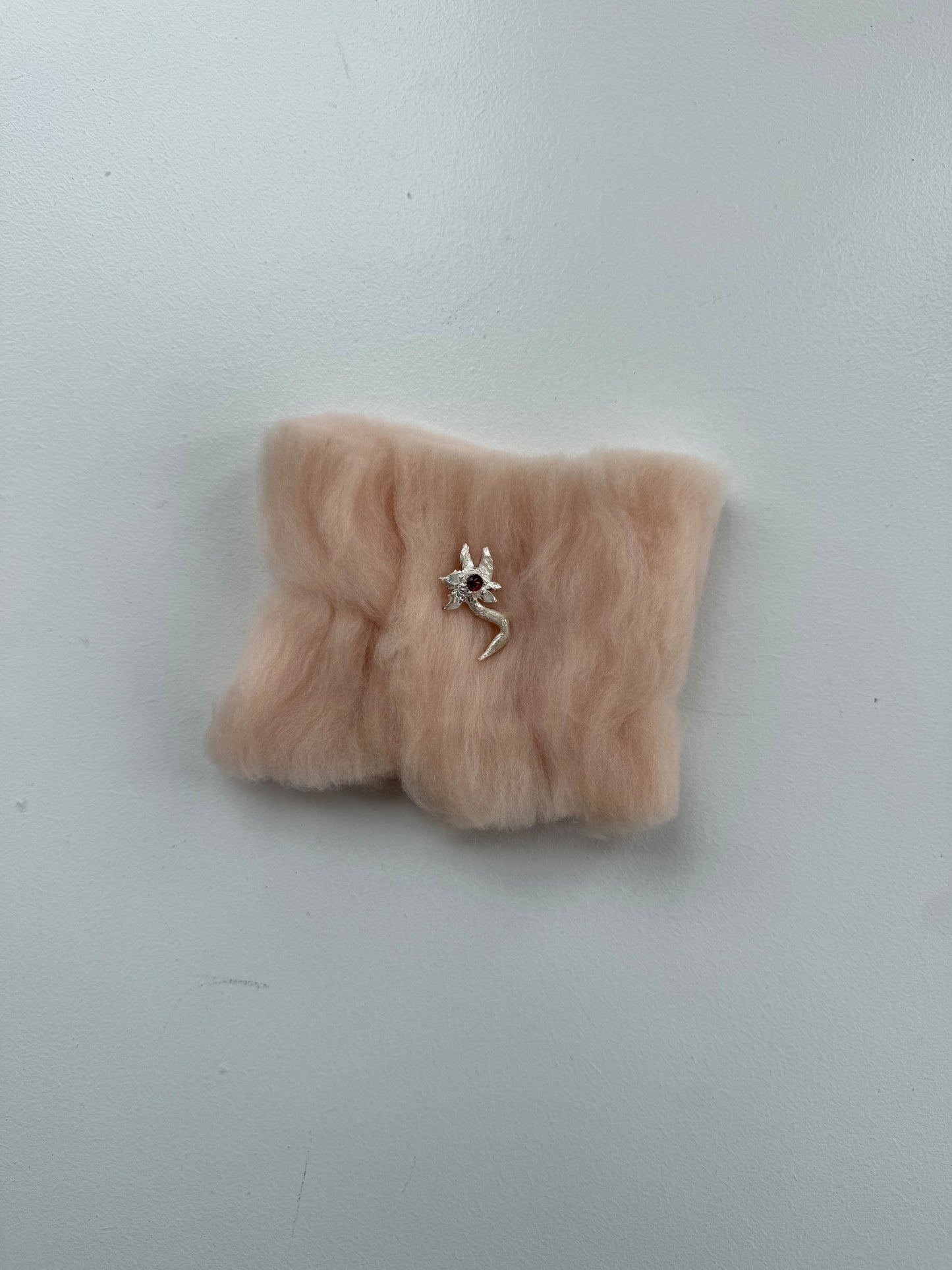 Silver Flower Brooch