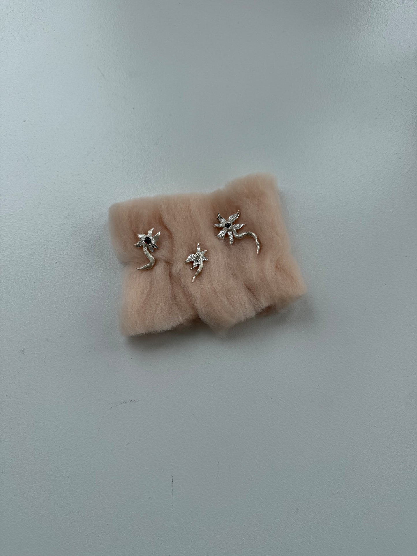 Silver Flower Brooch