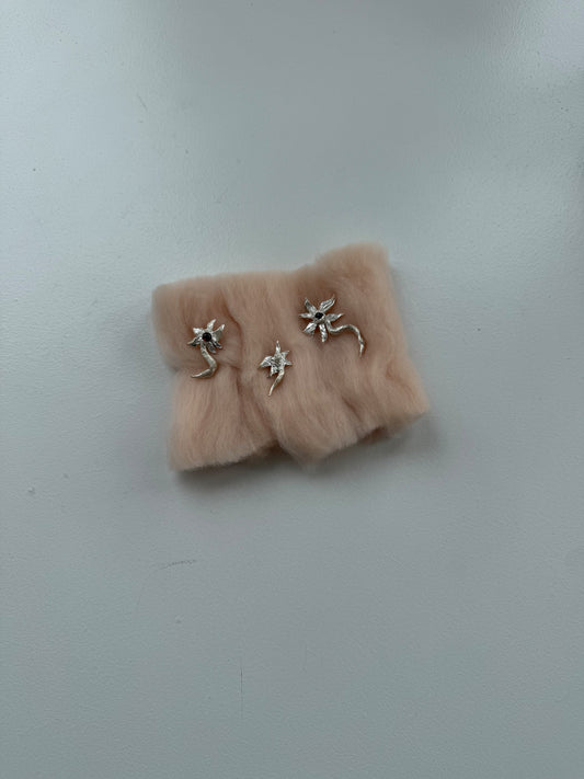 Silver Flower Brooch
