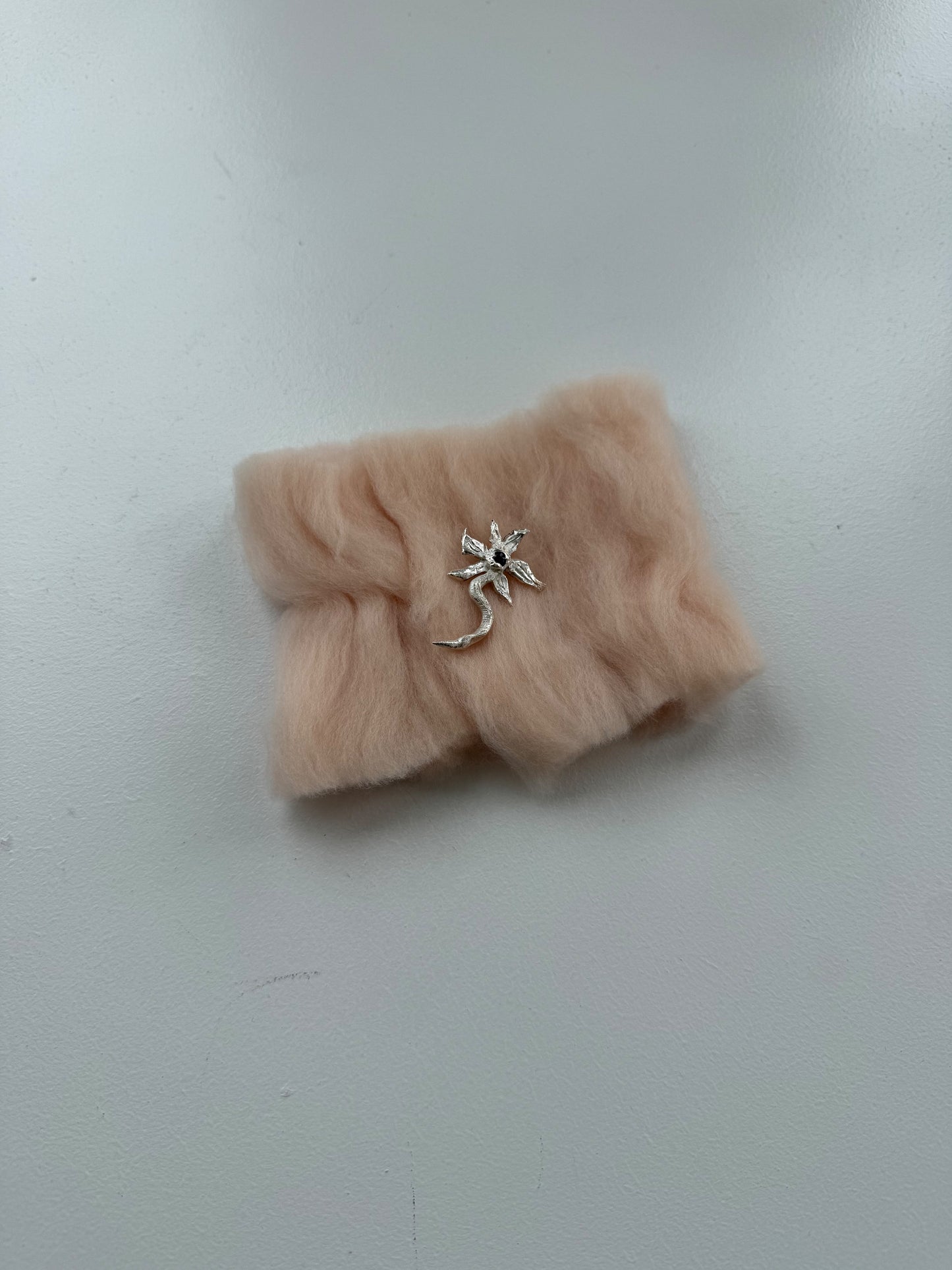 Silver Flower Brooch