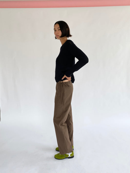 Tie Pants - Chocolate