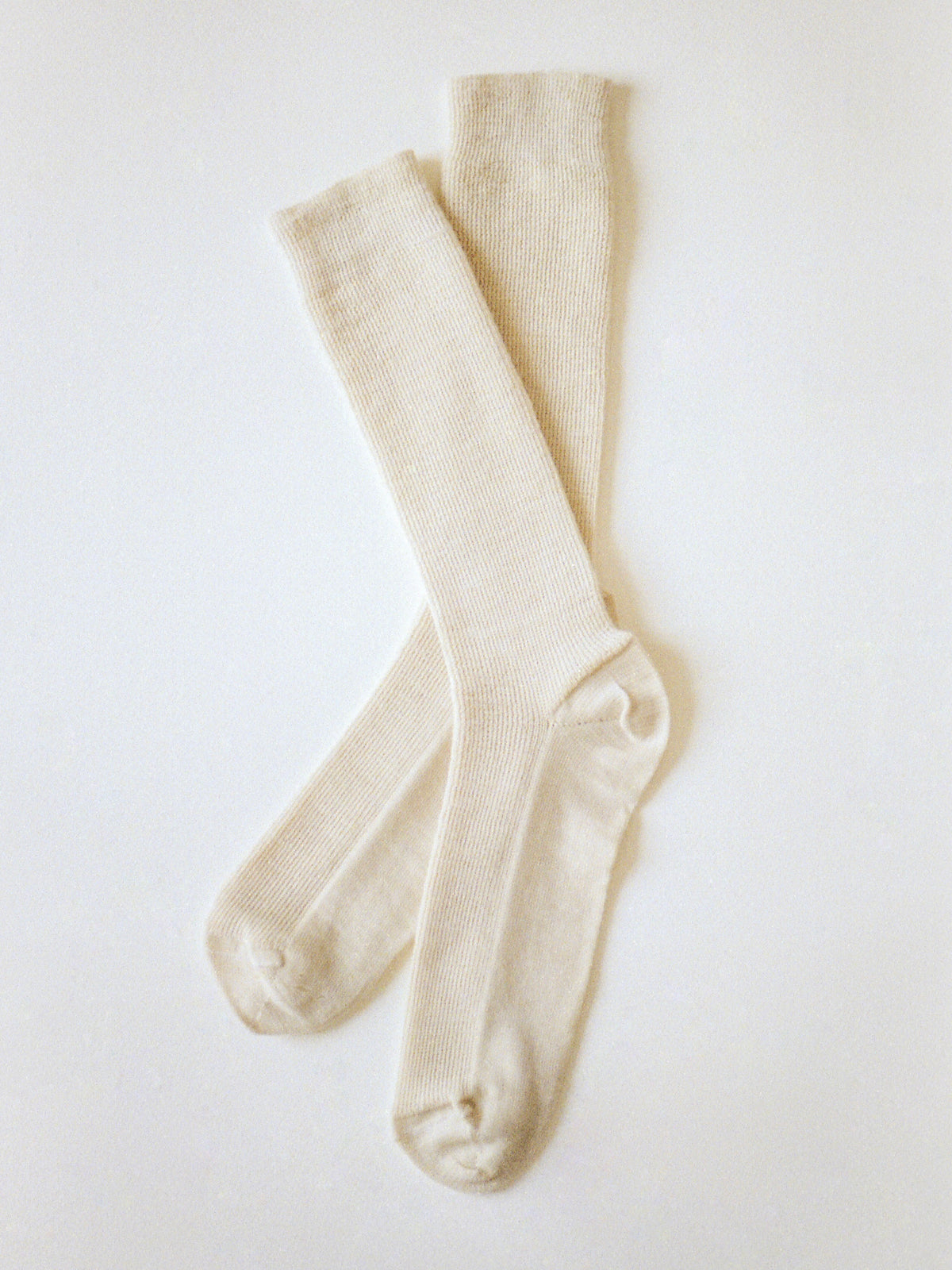 Merino Wool Socks - Ecru