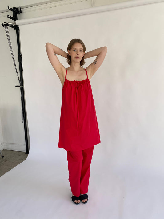 Bow Dress - Red